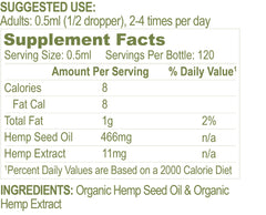 GMP-certified facility badge and hemp product packaging