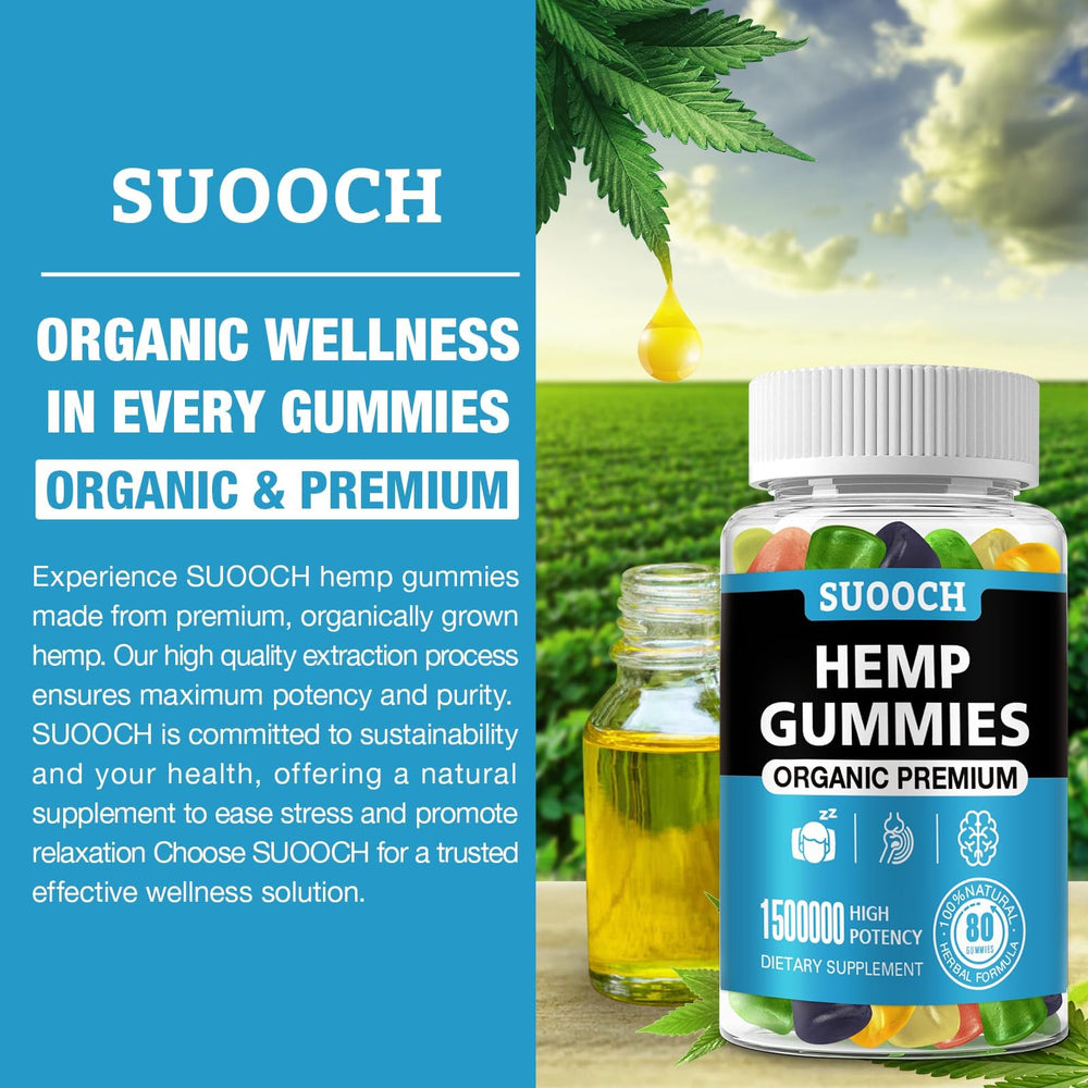 Ingredients panel showing hemp oil extract