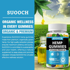 Ingredients panel showing hemp oil extract