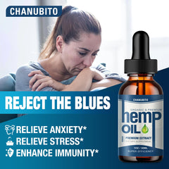 Hemp oil drops to support mood relief