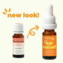 Hemp seed carrier oil bottle used in Ear Relief