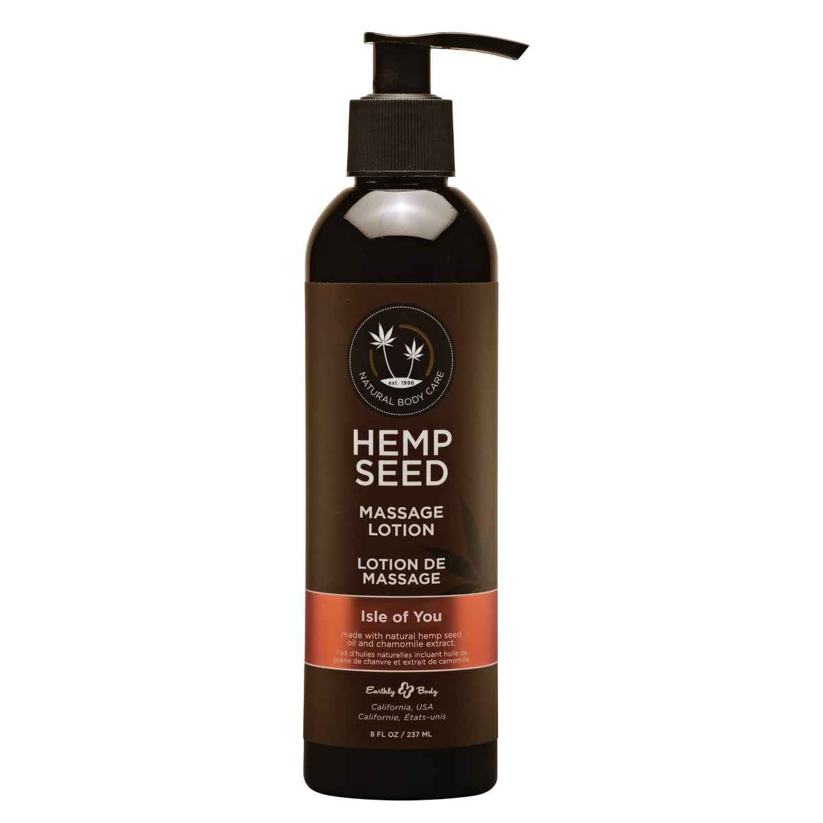 Isle of You Hemp Seed Massage Lotion 8 oz bottle