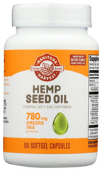 Hemp seed oil softgel capsules, 1000mg per capsule