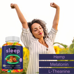 60-count bottle of Hemp Sleep Gummies Triple Action