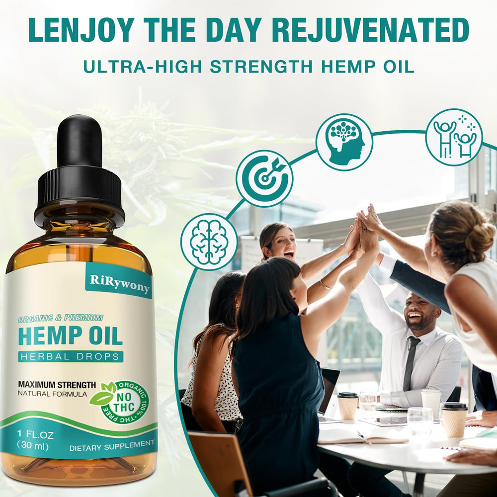 Organic hemp extract and vegan ingredients label