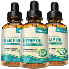 Front view of Hemp Oil High Potency 3-Pack packaging