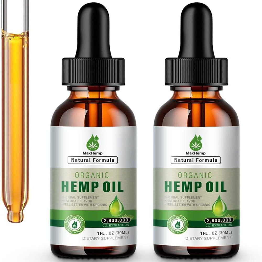 Hemp Oil Organic Premium bottle close-up