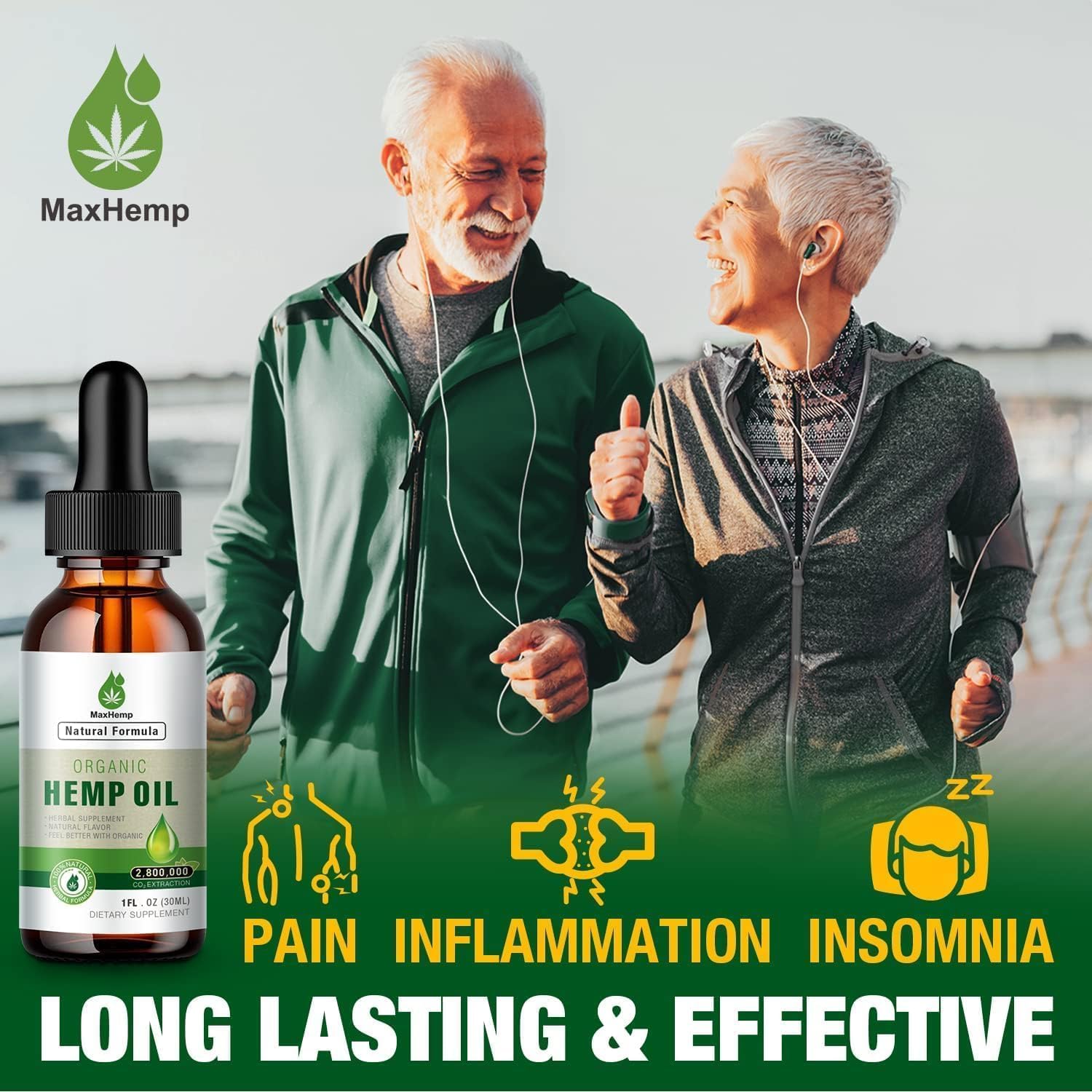 MaxHemp Hemp Oil tincture bottle cap