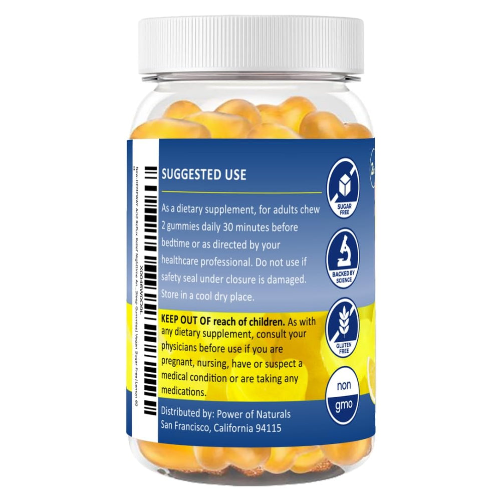 Bottled gummies in a resealable pouch on a light background