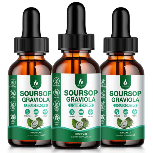 Hemyum Soursop Bitters Liquid 6oz 3-pack bottle front view