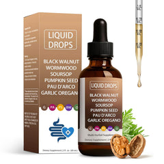 Front view of HENGRUNXIN Black Walnut Clove Liquid Drops bottle