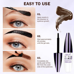 HENGRUNXIN natural shedding brow dye finish mimics professional tinting.