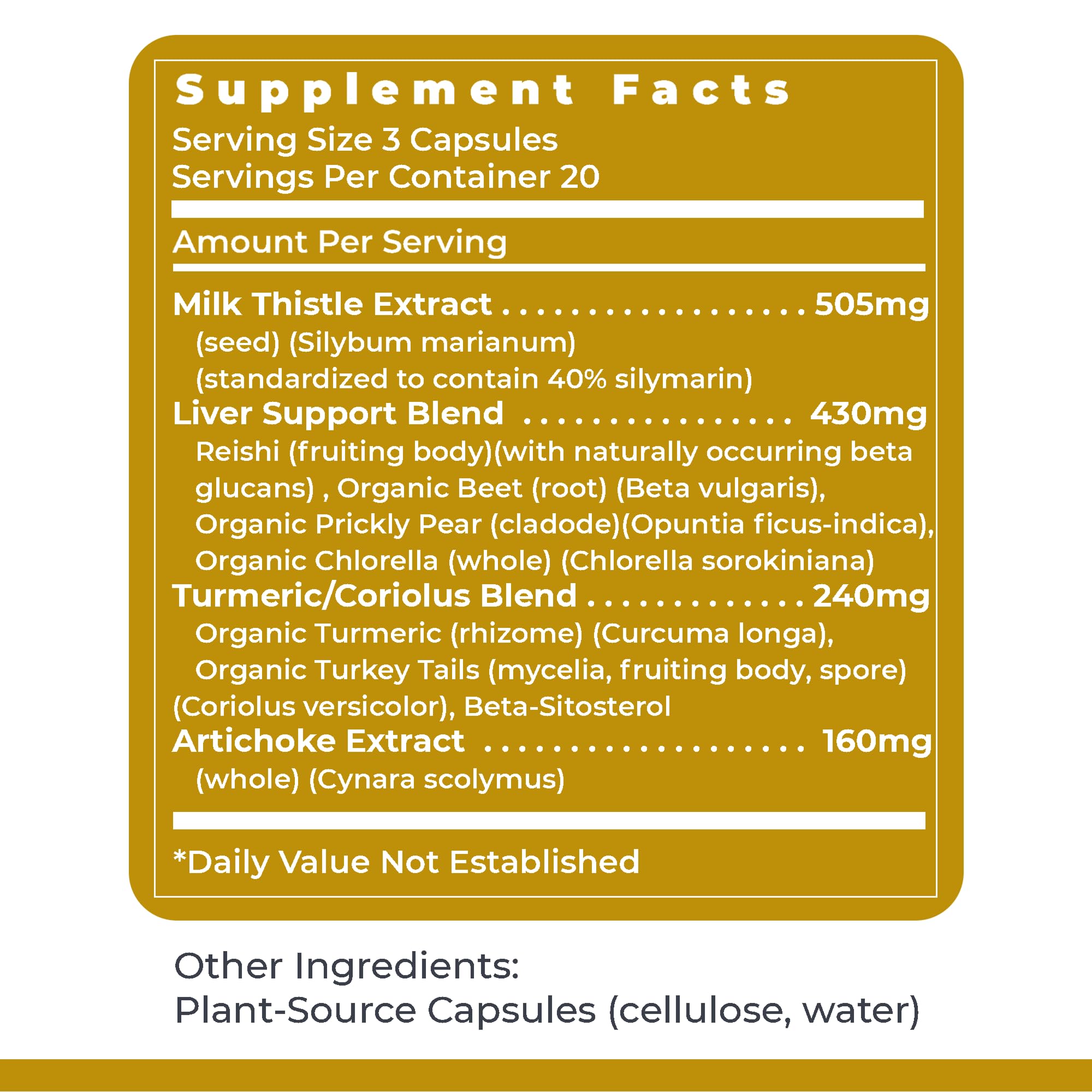 Bottle of HepatoVen vegetarian liver support capsules