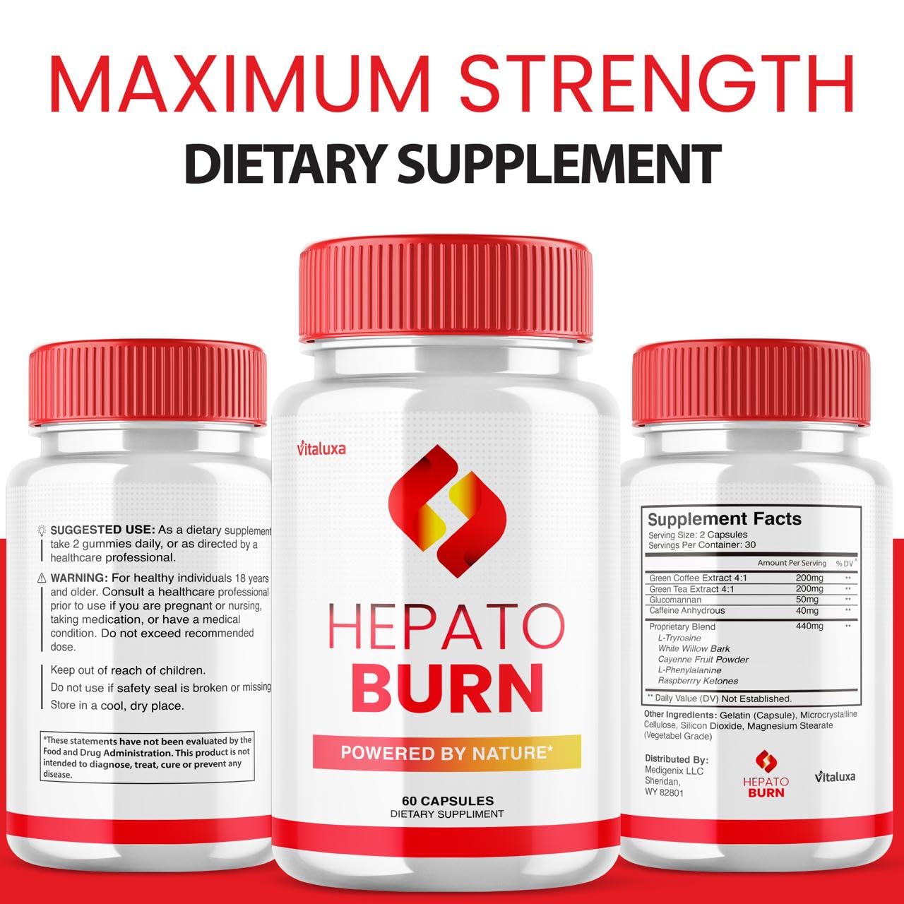 HepatoBurn bottle for both men and women usage