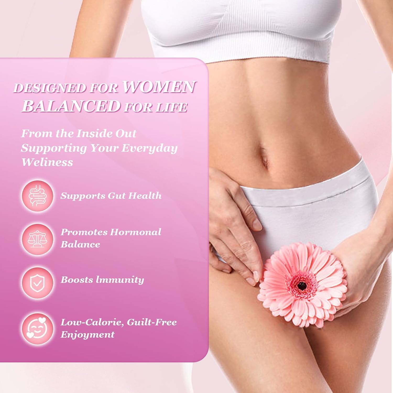 Nutrition label showing probiotics and prebiotics