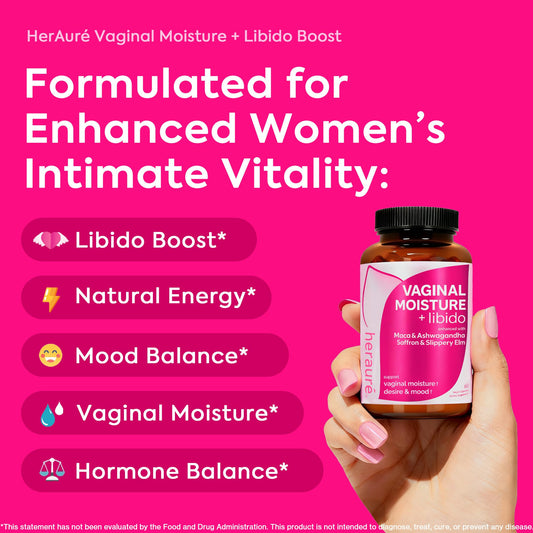 HerAuré Ashwagandha-Damiana-Capsules promote mood and energy in a convenient daily dose.
