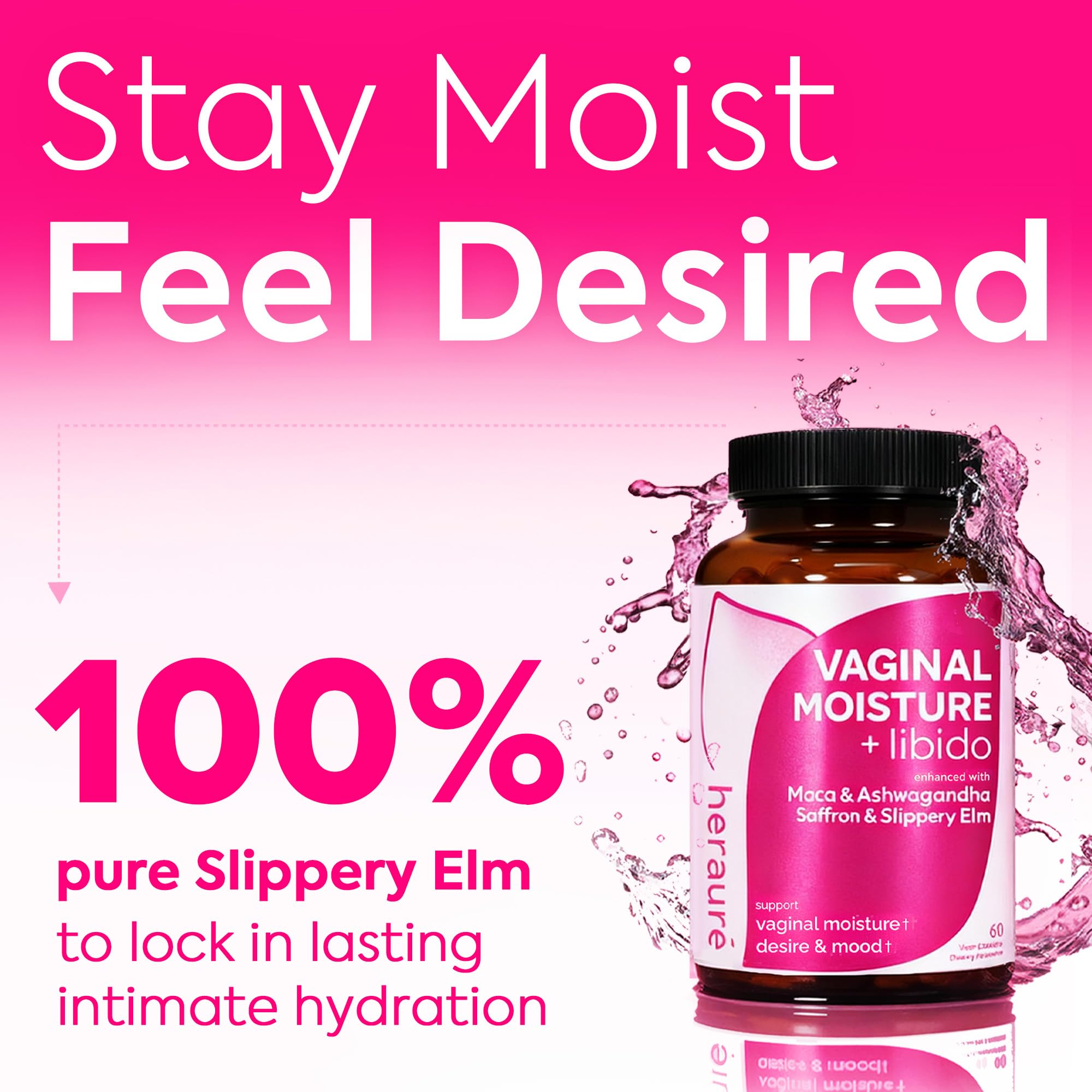 HerAuré Maca-Ginseng Combo capsules boost vitality and blood flow.