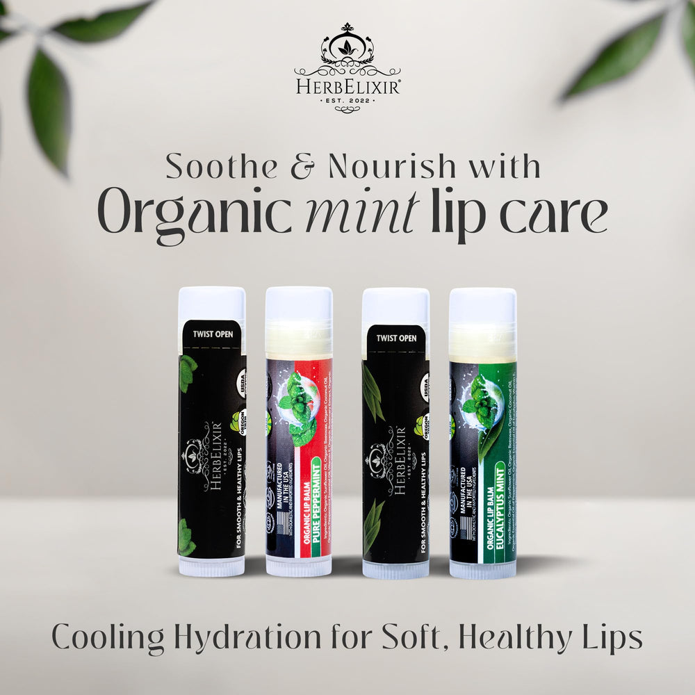HerbElixir organic formula with sunflower oil, beeswax, and coconut oil.