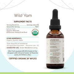Dried wild yam root (Dioscorea villosa) used for tincture