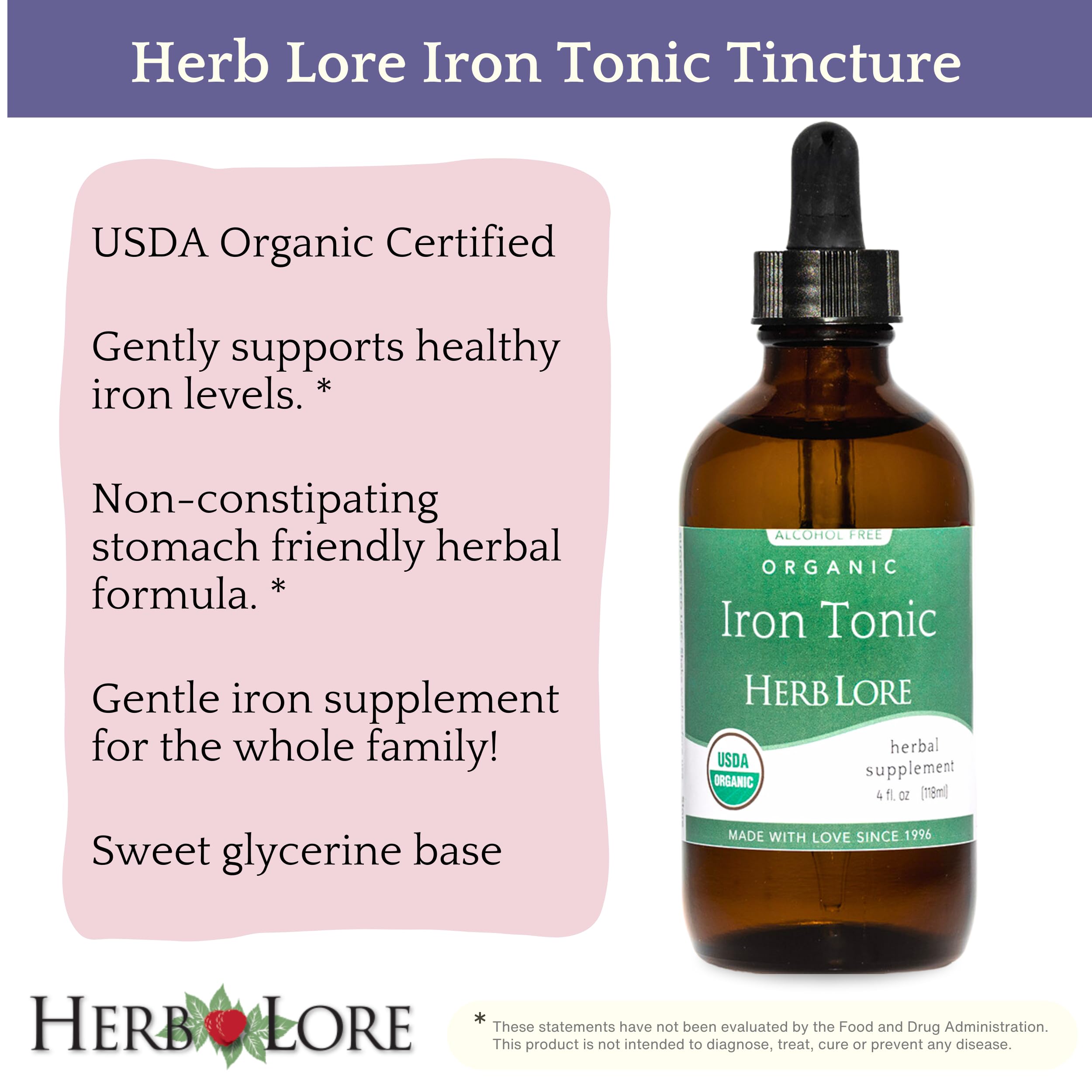 Ingredient highlights: dandelion root, nettle leaf, yellow dock root
