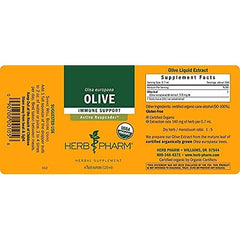 Ingredient details and organic certification on label