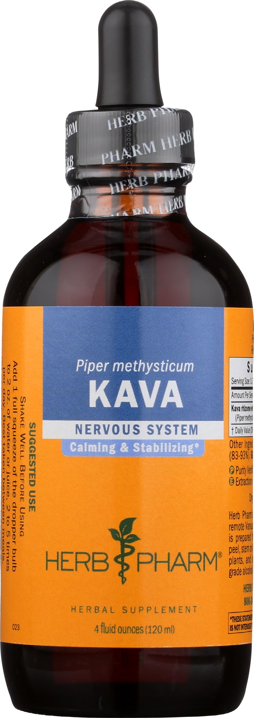 Herb Pharm Pharma Kava Extract bottle 4 Fz - front view