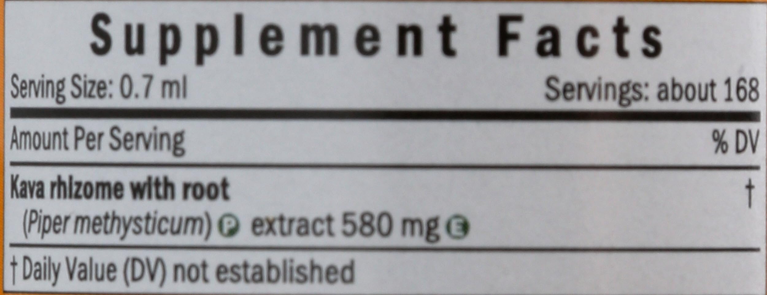 Product label detail - Pharma Kava Extract