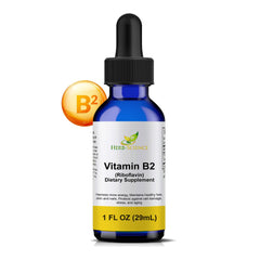 Bottle of Herb-Science Vitamin B2 Riboflavin Drops (1 oz)