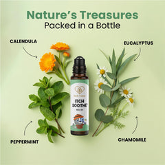 Herb Tantra Itch Soothe Roll On travel compact ready for outdoor adventures.