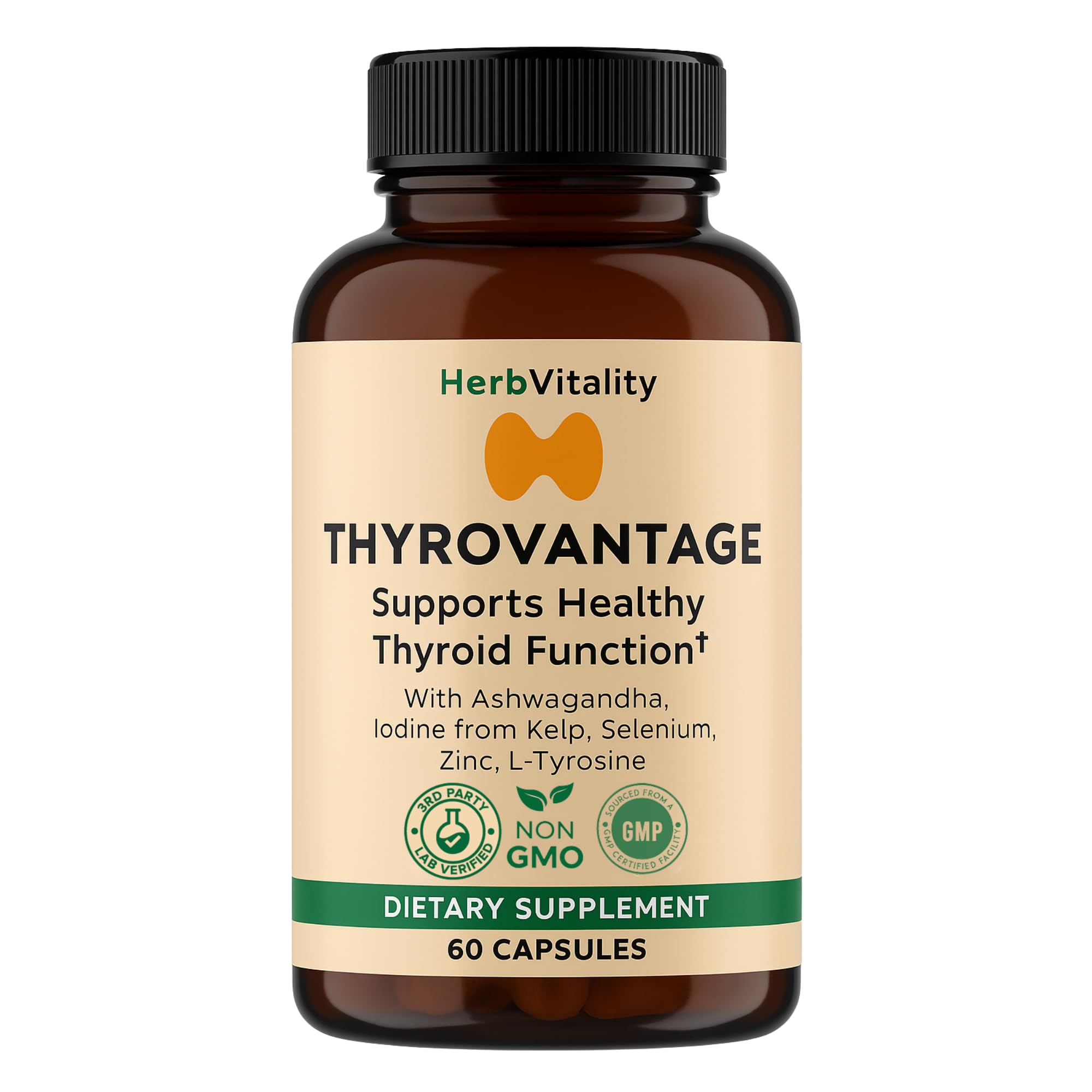 Herb Vitality Thyroid Support bottle label
