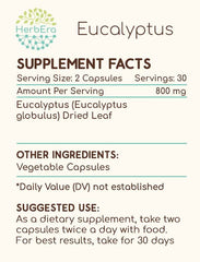 Back label on bottle with usage directions