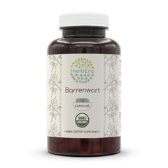 HerbEra Barrenwort USDA Organic 120 capsules bottle