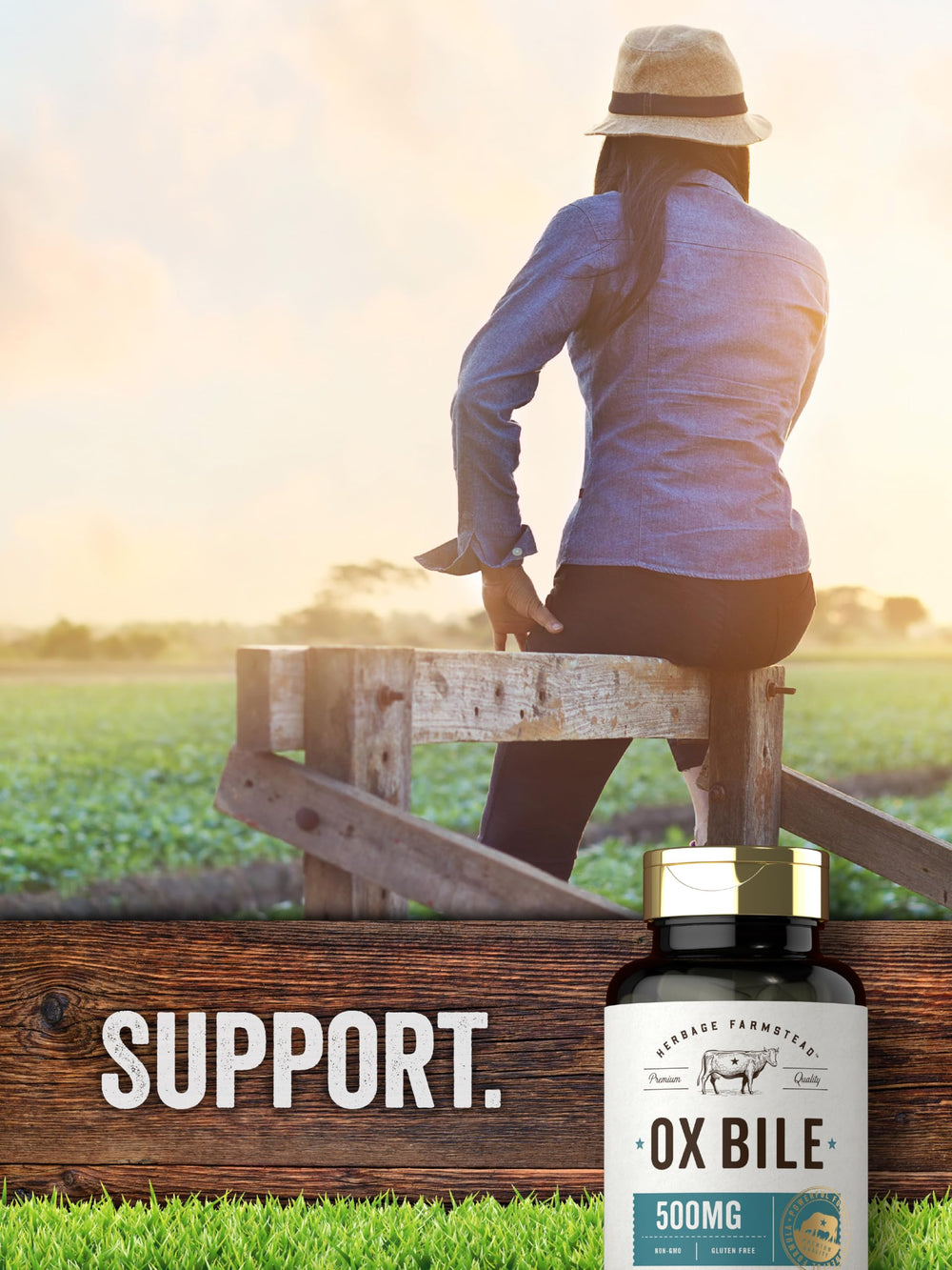 Herbage Farmstead ox bile supplement ingredients and lab-tested quality