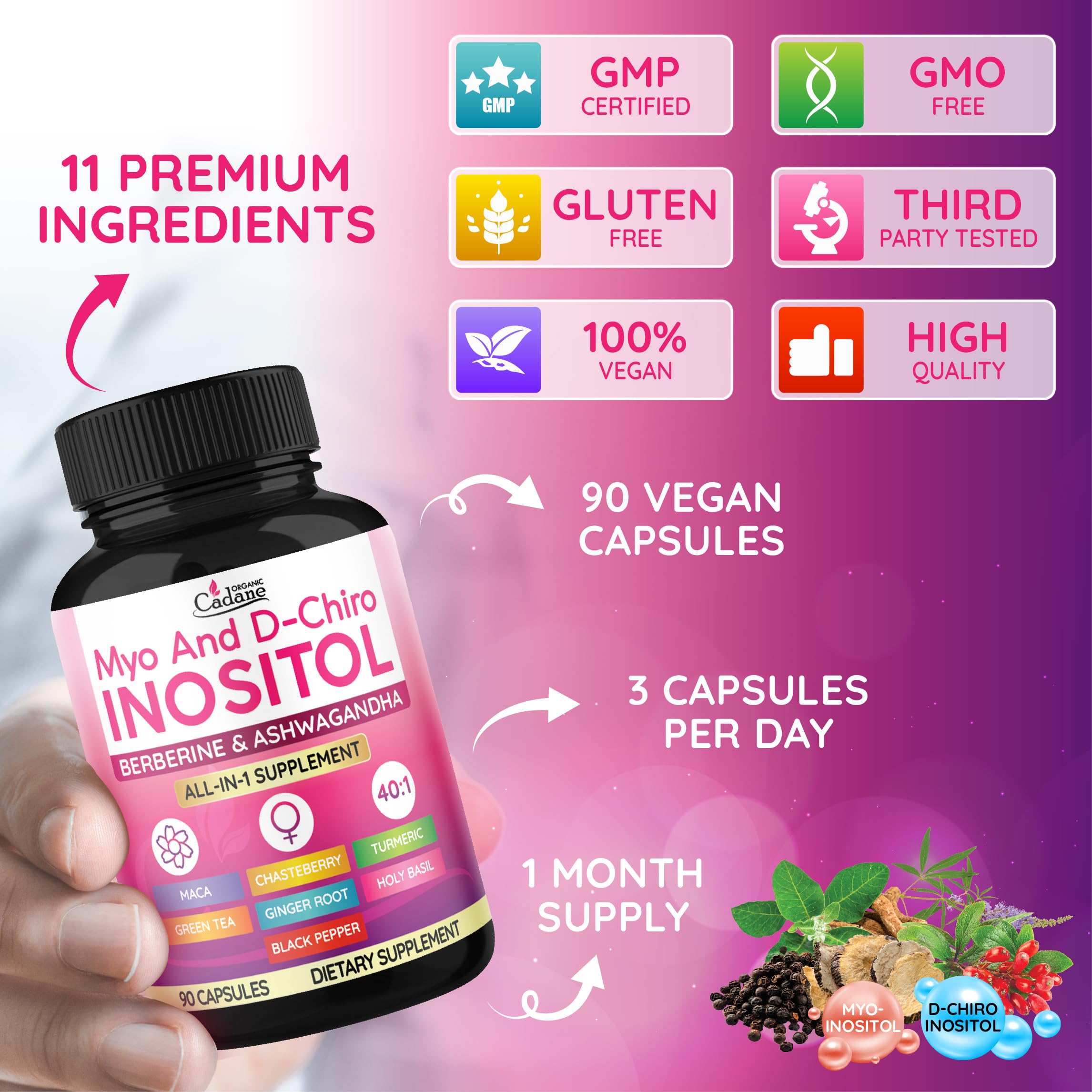 Herbal blend including Turmeric, Green Tea, Ginger and Holy Basil