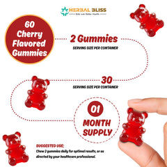 Serving suggestion for daily iron gummy intake