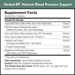 Hawthorn leaf extract for heart support in Herbal-BP