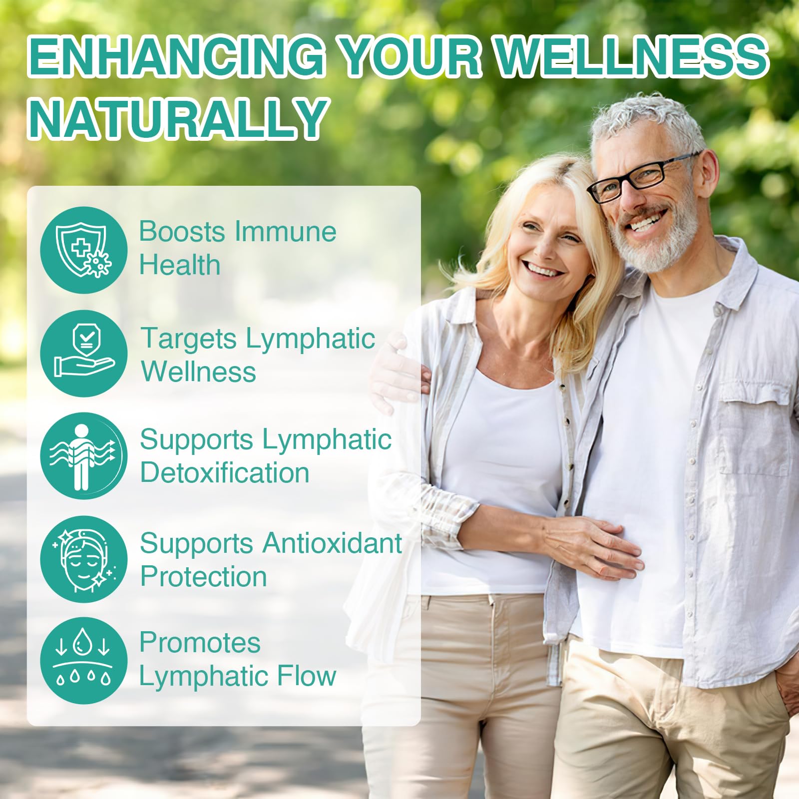 Herbal detox blend ingredients: Echinacea, Dandelion, Red Clover