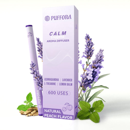 Product shot of Herbal Diffuser Pen with plant-based formula label