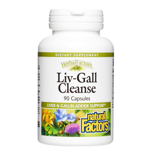 HerbalFactors Liv-Gall Cleanse bottle label