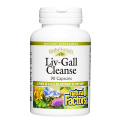 HerbalFactors Liv-Gall Cleanse bottle label