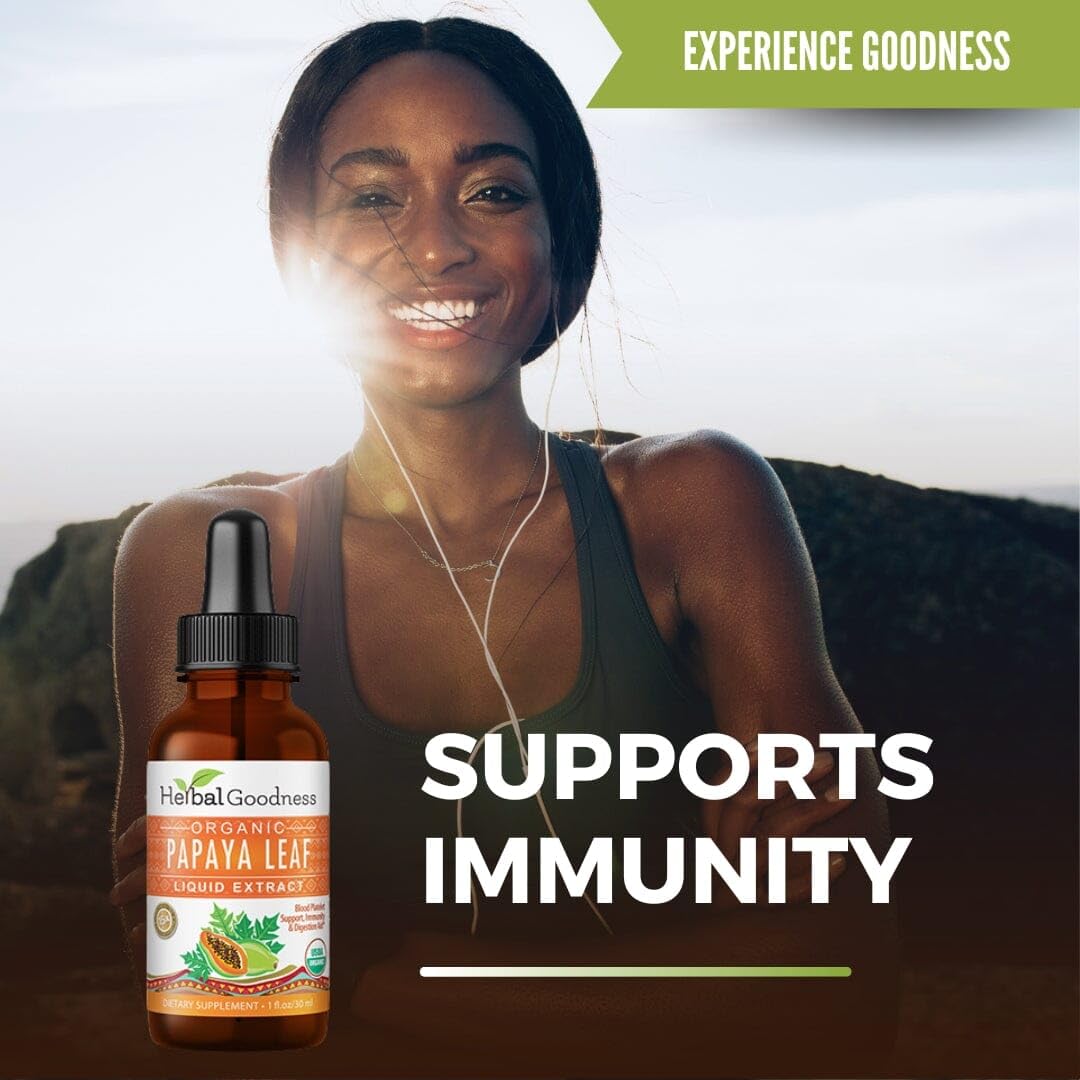 Herbal Goodness Papaya leaves antioxidants and immune-supporting phytonutrients in liquid