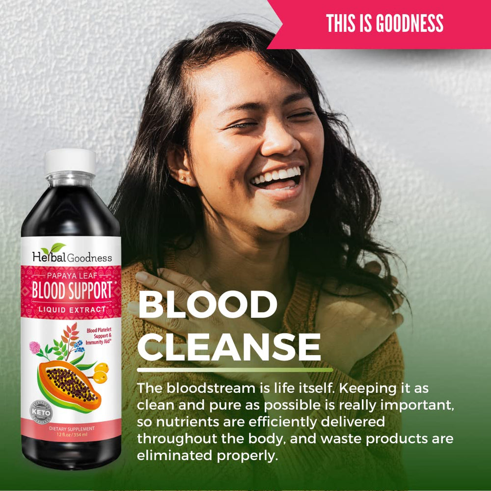 Herbal Goodness Papaya Leaf Extract ingredients on label