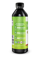 Liquid base showing vegetable glycerin and alcohol-free formulation