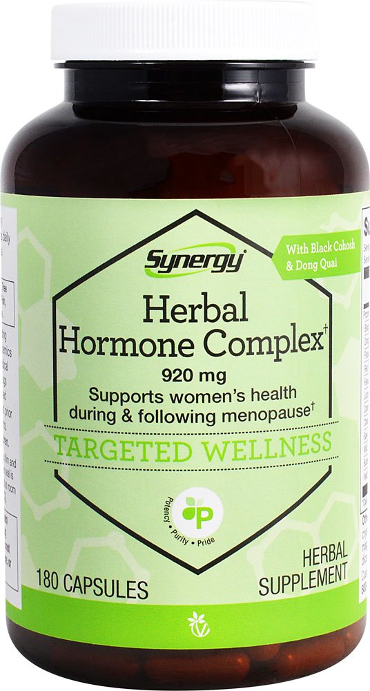 Bottle label of Herbal Hormone Complex with Black Cohosh and other botanicals