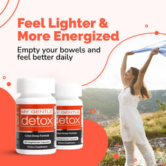 Herbal Nitro My Gentle Detox capsules close-up for easy daily wellness.