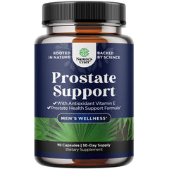 Herbal Prostate Supplement bottle on white background