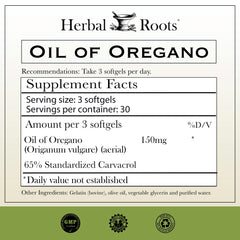 Close-up of Mediterranean oregano oil softgel capsule