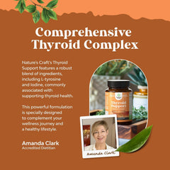 Close-up of Herbal Thyroid Support Complex bottle