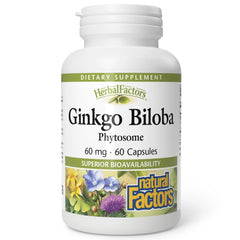 HerbalFactors Ginkgo Biloba Phytosome bottle – 60 capsules