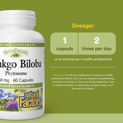 Natural Factors logo with HerbalFactors packaging